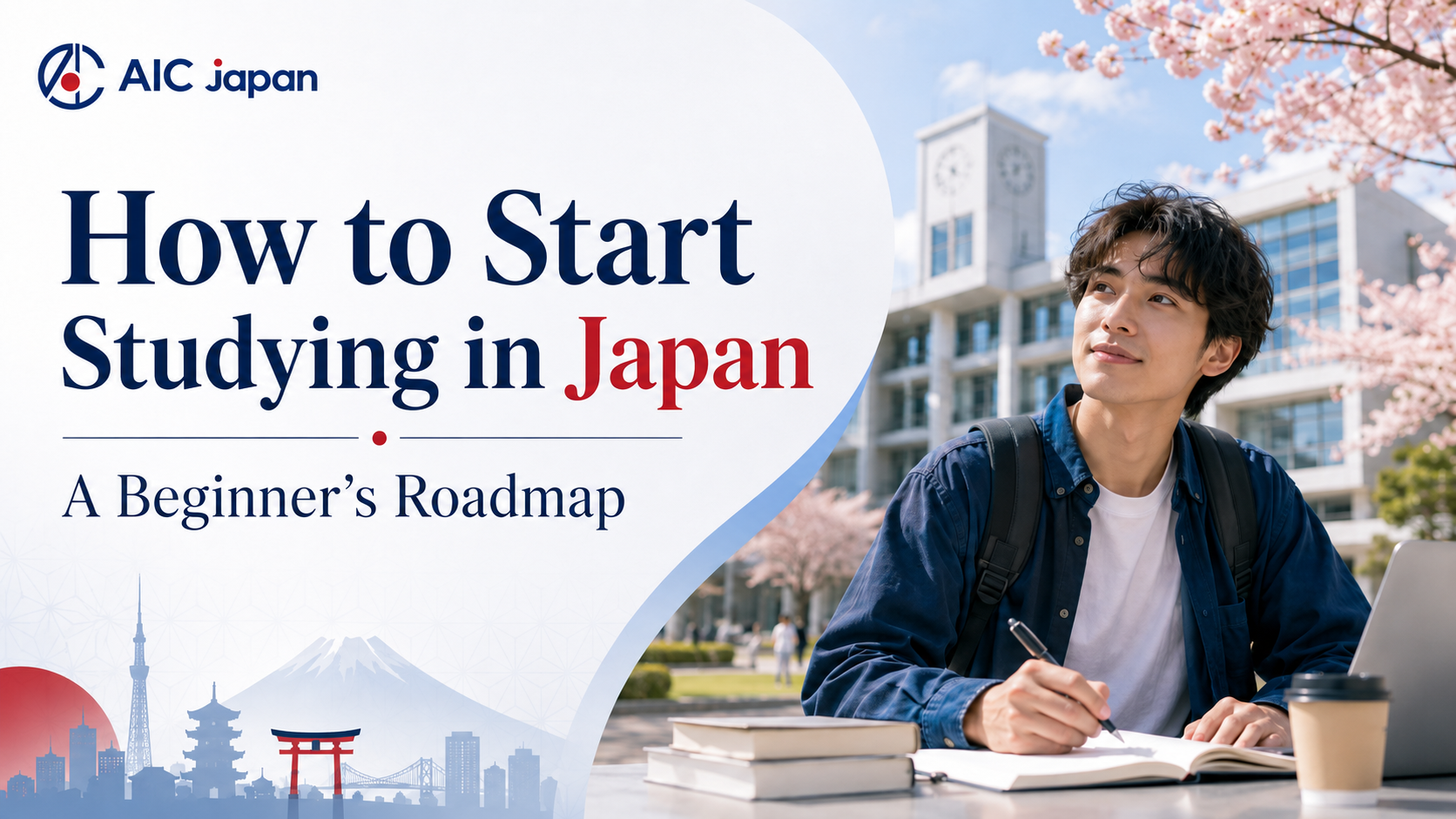Student preparing EJU, JLPT and English tests for study in Japan